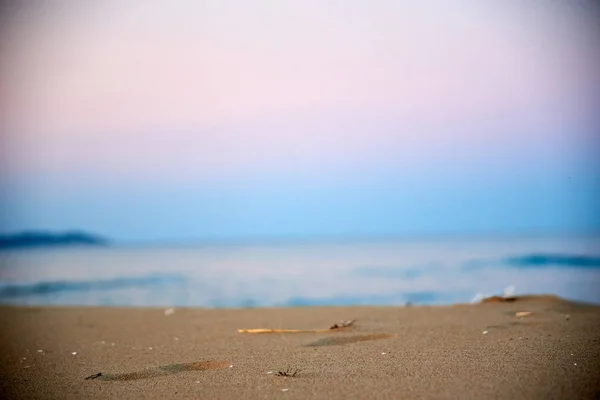 Bela Praia Vista Para Mar Pela Manhã — Fotografia de Stock