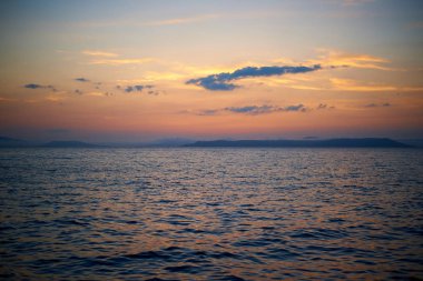 Deniz günbatımı yansıma