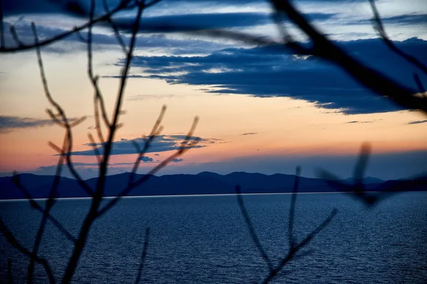 Reflexão Pôr Sol Mar — Fotografia de Stock