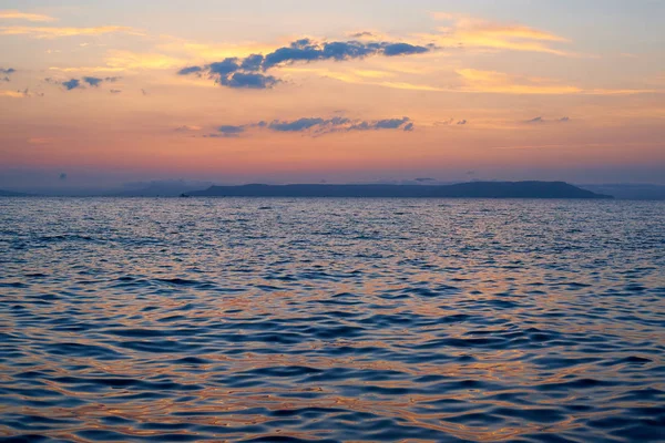 海の夕日の反射 ロイヤリティフリーのストック写真