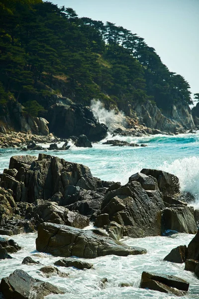 Vue Panoramique Sur Les Vagues Mer — Photo