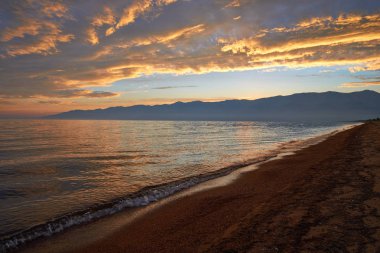 Deniz günbatımı yansıma