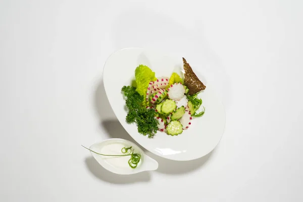 Tasty Dish Plate Close View — Stock Photo, Image