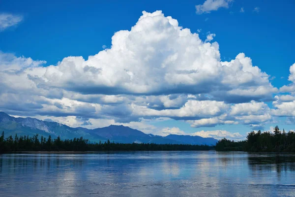 Scenic Nature View Mountains Lake — Stock Photo, Image