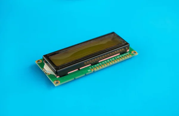 Grön skärm 16x2 tecken LCD-display modul för Arduino — Stockfoto