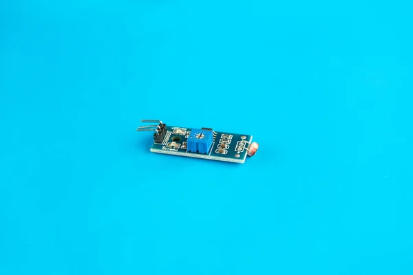 Photosensitive resistance sensor module, light detection module for arduino — Stock Photo, Image