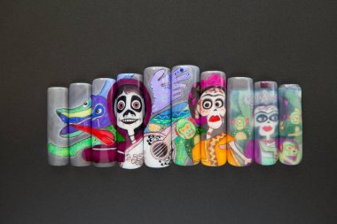 Meksika 'da bir günlük ölü bir gün ile çivi sanat örnekleri