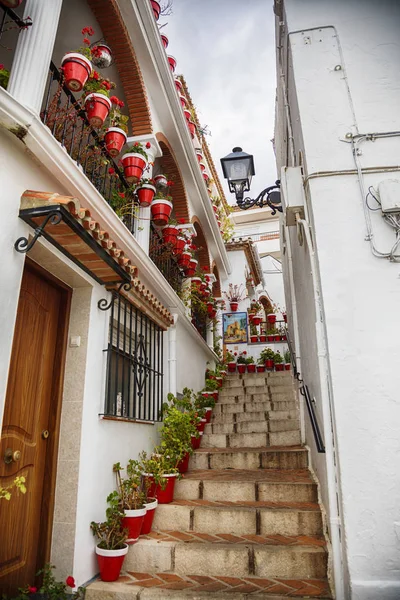 Rue Confortable Mijas Village Espagne — Photo