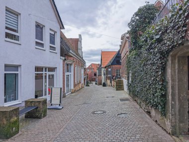 street in small town Bad Bentheim, Germany 