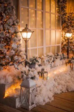 Güzel dekore edilmiş Noel odası