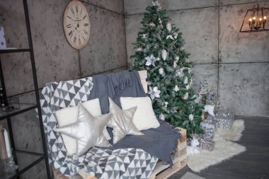 Güzel dekore edilmiş Noel odası