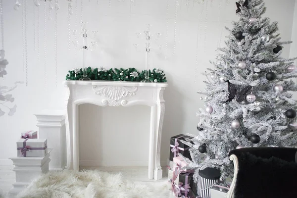 Piękny Urządzony Pokój Bożego Narodzenia — Zdjęcie stockowe