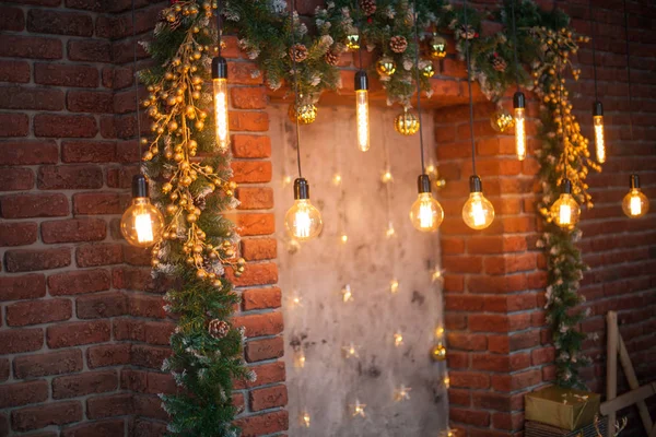 Schön Dekorierte Weihnachtszimmer — Stockfoto