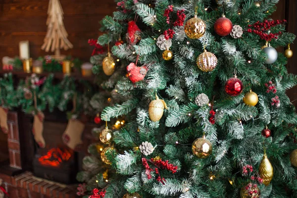 Schön Dekorierte Weihnachtszimmer — Stockfoto