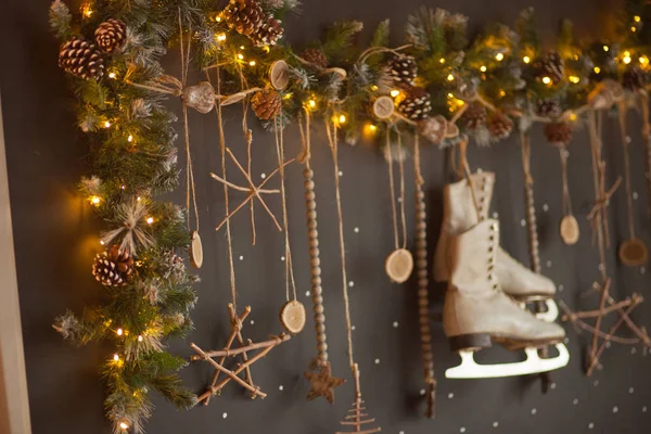 Schön Dekorierte Weihnachtszimmer — Stockfoto