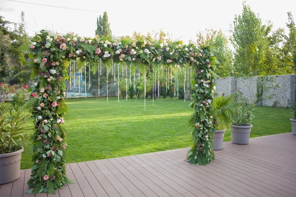 Hermosas Decoraciones Boda Barra Caramelo — Foto de Stock