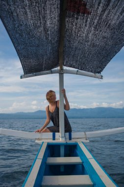 Bali Plajı, güzel kadın.
