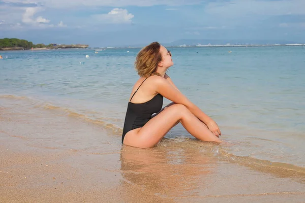 Playa Bali Hermosa Mujer — Foto de Stock