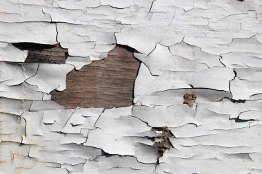 Eski ahşap duvar boya ile kaplı