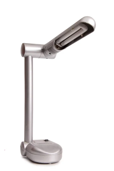 Modern Metal Table Lamp White Background — Stock Photo, Image