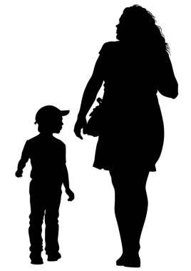 Çocuk beyaz arka plan üzerinde olan aileler