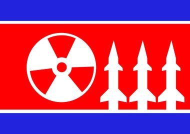 Radyasyon ve Kore bayrağı iz