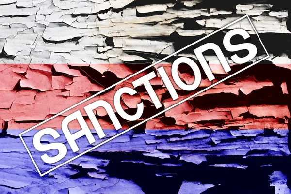 Rusya'nın bayrak duvar zemin üzerine boyalı