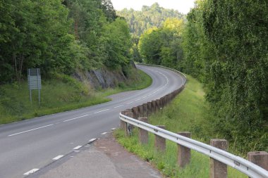 Kırsal orman üzerinde yol işaretleme