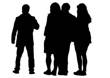 Beyaz arka plan üzerinde büyük kalabalıklar kişi