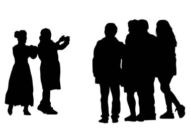 Beyaz arka plan üzerinde büyük kalabalıklar kişi