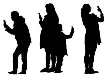 Kamera ve beyaz arka plan üzerinde kadın ile adam