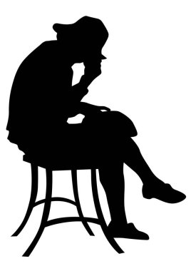 İnsanlar beyaz arka plan üzerinde kentsel Cafe