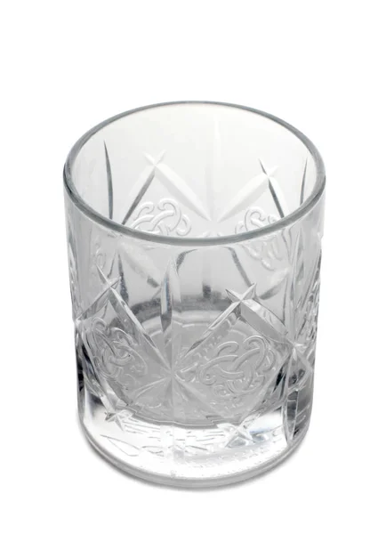 Copa Cristal Vintage Sobre Fondo Blanco — Foto de Stock