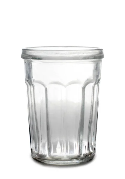 白い背景の上のビンテージ ガラス ゴブレット — ストック写真
