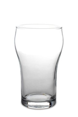 Vintage cam Kadehi beyaz zemin üzerine bira için