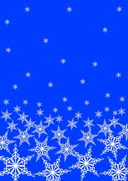 Christmas Ornament Snowflakes Decorative Background — Stock Vector