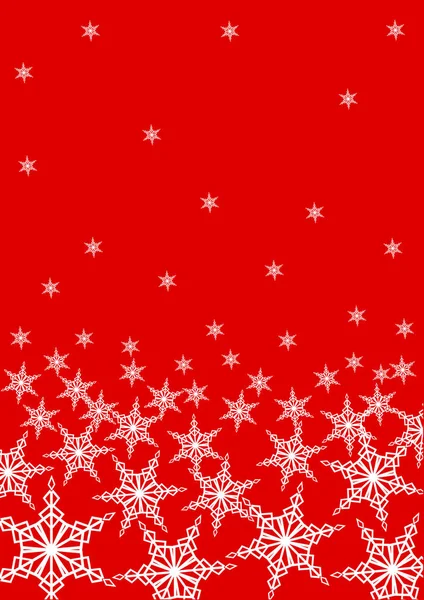 Ornamento Natal Flocos Neve Fundo Decorativo — Vetor de Stock
