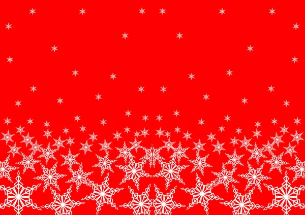 Christmas Ornament Snowflakes Decorative Background — Stock Vector