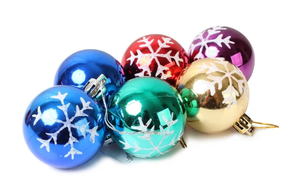 Christmas Balls White Background — Stock Photo, Image