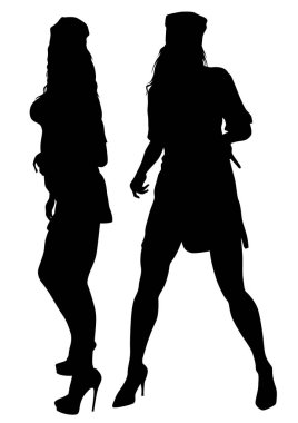 Beyaz arka plan üzerinde elbiseli güzellik genç kız