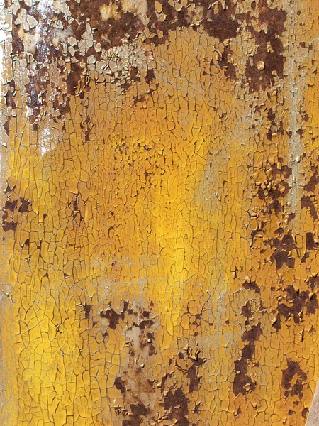 Rusty Iron Wall Covered Paint — Stock Photo, Image
