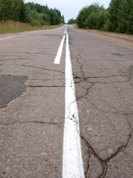 Kırsal Satır Eski Yol — Stok fotoğraf