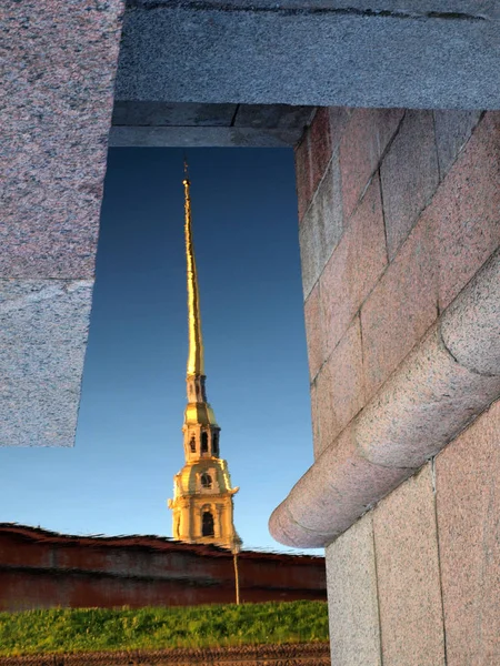 Reflektion Floden Peter Och Paul Fortress Petersburg — Stockfoto