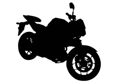 Retro motosiklet bir beyaz arka plan