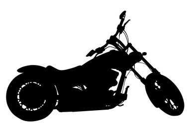 Retro motosiklet bir beyaz arka plan