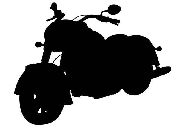 Retro Motorcykel Vit Bakgrund — Stock vektor