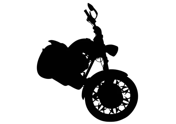 Retro Motocicleta Fondo Blanco — Archivo Imágenes Vectoriales
