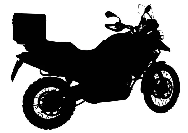 Retro Motorrad Ein Weißer Hintergrund — Stockvektor