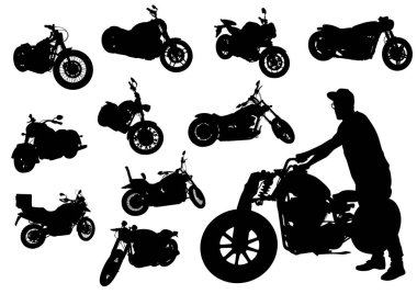 Eski büyük bisiklet ve beyaz arka plan