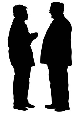 Yaşlı insanlar beyaz arka plan üzerinde yürüme